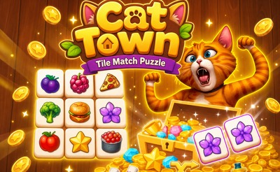 Cat Town - Tile Match Puz...